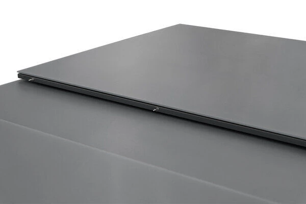 STERN New Top Esstischgarnitur, Graphit, Alu / Glas / Textil, Tisch 180/240x100cm, 4 Stapel-, 2 Klappsessel 7 STERN New Top Esstischgarnitur, Graphit, Alu / Glas / Textil, Tisch 180/240x100cm, 4 Stapel-, 2 Klappsessel – Bild 7