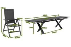 KETTLER BasicPlus Esstischgarnitur, Anthrazit, Alu / Spraystone / Textil, Tisch 180/280x100cm, 6 Multipositionssessel 14 KETTLER BasicPlus Esstischgarnitur, Anthrazit, Alu / Spraystone / Textil, Tisch 180/280x100cm, 6 Multipositionssessel -Beste Gartenmöbel Geschäfte 23073 5.jpg