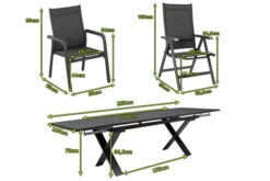 KETTLER BasicPlus Esstischgarnitur, Anthrazit, Alu / Spraystone / Textil, Tisch 180/280x100cm, 6 Stapelsessel, 2 Multipo 16 KETTLER BasicPlus Esstischgarnitur, Anthrazit, Alu / Spraystone / Textil, Tisch 180/280x100cm, 6 Stapelsessel, 2 Multipo -Beste Gartenmöbel Geschäfte 23080 5.jpg