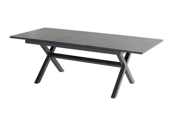 HARTMAN Xanadu / Alice Sitzgruppe, Xerix/natur, Alu/Teak/Glaskeramik, 4x4 Textilen, 8 Multipo, 160/220x100cm, FSC-Teak Armlehnen 2 HARTMAN Xanadu / Alice Sitzgruppe, Xerix/natur, Alu/Teak/Glaskeramik, 4x4 Textilen, 8 Multipo, 160/220x100cm, FSC-Teak Armlehnen – Bild 2