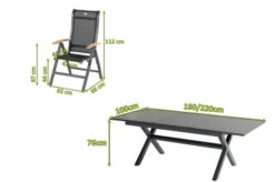 HARTMAN Xanadu / Alice Sitzgruppe, Xerix/natur, Alu/Teak/Glaskeramik, 4x4 Textilen, 8 Multipo, 160/220x100cm, FSC-Teak Armlehnen 7 HARTMAN Xanadu / Alice Sitzgruppe, Xerix/natur, Alu/Teak/Glaskeramik, 4x4 Textilen, 8 Multipo, 160/220x100cm, FSC-Teak Armlehnen -Beste Gartenmöbel Geschäfte 23246 5.jpg