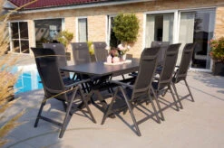 HARTMAN Xanadu / Alice Sitzgruppe, Xerix, Alu/Textilene/Glaskeramik, 8 Multipo, 160/220x100cm