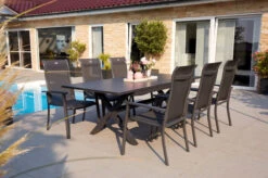 HARTMAN Xanadu / Alice Sitzgruppe, Xerix, Alu/Textilene/Glaskeramik, 6 Stapelsessel, 160/220x100cm 8 HARTMAN Xanadu / Alice Sitzgruppe, Xerix, Alu/Textilene/Glaskeramik, 6 Stapelsessel, 160/220x100cm -Beste Gartenmöbel Geschäfte 23258 3.jpg