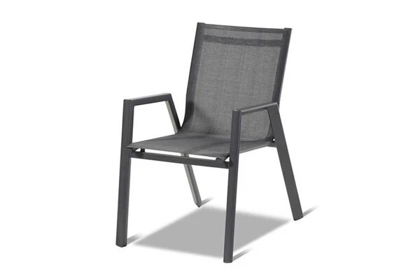 HARTMAN Xanadu / Aruba Sitzgruppe, Xerix, Alu/Textilene/Glaskeramik, 4 Stapelsessel, 2 Multipo, 160/220x100cm 3 HARTMAN Xanadu / Aruba Sitzgruppe, Xerix, Alu/Textilene/Glaskeramik, 4 Stapelsessel, 2 Multipo, 160/220x100cm – Bild 3