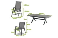 HARTMAN Xanadu / Aruba Sitzgruppe, Xerix, Alu/Textilene/Glaskeramik, 6 Stapelsessel, 2 Multipo, 160/220x100cm -Beste Gartenmöbel Geschäfte 23281 mass.jpg