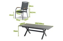 HARTMAN Xanadu / Raffaelo Sitzgruppe, Xerix/natur, Alu/Teak/Glaskeramik, 4 Dining Sessel, 160/220x100cm, FSC-Teak Armlehnen 7 HARTMAN Xanadu / Raffaelo Sitzgruppe, Xerix/natur, Alu/Teak/Glaskeramik, 4 Dining Sessel, 160/220x100cm, FSC-Teak Armlehnen -Beste Gartenmöbel Geschäfte 23297 mass.jpg