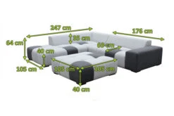 OUTFLEXX Sam Corner Loungeset,sooty/lead Chine, Alu/Sunbrella, 5-6 Personen, Exkl. Tische -Beste Gartenmöbel Geschäfte 23398 mass.jpg