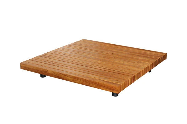 OUTFLEXX Icon Ecklounge, Natte/natur, Alu/Teak/Sunbrella, 4-5 Personen, Inkl. Loungetisch, Seitenablage Aus Teak 9 OUTFLEXX Icon Ecklounge, Natte/natur, Alu/Teak/Sunbrella, 4-5 Personen, Inkl. Loungetisch, Seitenablage Aus Teak – Bild 9