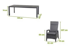 SIENA GARDEN Carlos/Solea Dining Set, Anthrazit/blau, Keramik/Gardino®-Geflecht/Alu, 220 X 100cm, Inkl. 6 Diningsessel, Stufenlos Verstellbar -Beste Gartenmöbel Geschäfte 23782 05.jpg