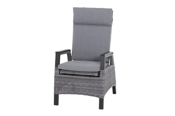 SIENA GARDEN Carlos/Solea Dining Set, Anthrazit/blau, Alu/Gardino®-Geflecht/Keramik, 220 X 100cm, Inkl. 6 Diningsessel, Stufenlos Verstellbar 3 SIENA GARDEN Carlos/Solea Dining Set, Anthrazit/blau, Alu/Gardino®-Geflecht/Keramik, 220 X 100cm, Inkl. 6 Diningsessel, Stufenlos Verstellbar – Bild 3