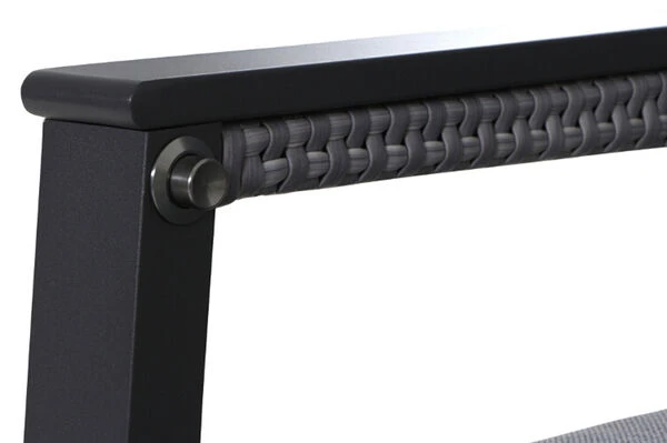 SIENA GARDEN Carlos/Solea Dining Set, Anthrazit/blau, Alu/Gardino®-Geflecht/Keramik, 220 X 100cm, Inkl. 6 Diningsessel, Stufenlos Verstellbar 7 SIENA GARDEN Carlos/Solea Dining Set, Anthrazit/blau, Alu/Gardino®-Geflecht/Keramik, 220 X 100cm, Inkl. 6 Diningsessel, Stufenlos Verstellbar – Bild 7