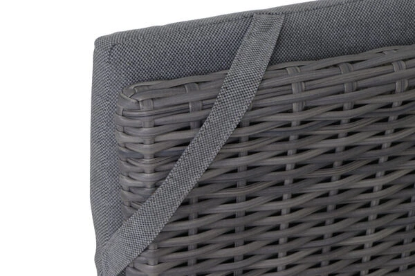 SIENA GARDEN Tirana/Solea Dining Set, Anthrazit/blau, Keramik/Gardino®-Geflecht/Alu, 205-265 X 103 X 76 Cm, Inkl. 4 Diningsessel, Stufenlos Verstellbar 10 SIENA GARDEN Tirana/Solea Dining Set, Anthrazit/blau, Keramik/Gardino®-Geflecht/Alu, 205-265 X 103 X 76 Cm, Inkl. 4 Diningsessel, Stufenlos Verstellbar – Bild 10