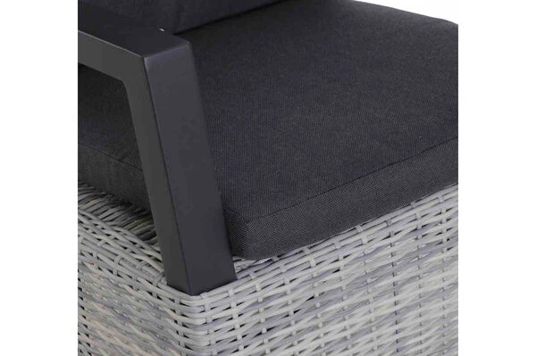 SIENA GARDEN Messina/Corido Dining Set, Anthrazit, Alu/Geflecht/Keramik, 200-260 X 100 Cm, Inkl. 6 Diningsessel 12 SIENA GARDEN Messina/Corido Dining Set, Anthrazit, Alu/Geflecht/Keramik, 200-260 X 100 Cm, Inkl. 6 Diningsessel – Bild 12