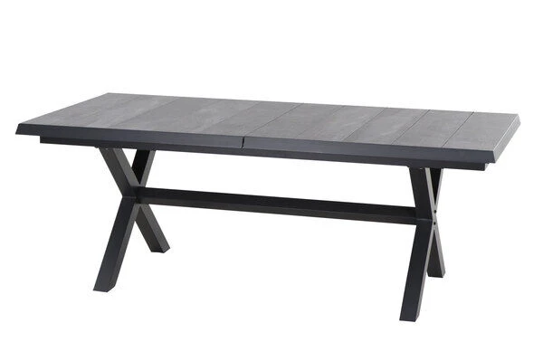 SIENA GARDEN Messina/Corido Dining Set, Anthrazit, Alu/Geflecht/Keramik, 200-260 X 100 Cm, Inkl. 6 Diningsessel 3 SIENA GARDEN Messina/Corido Dining Set, Anthrazit, Alu/Geflecht/Keramik, 200-260 X 100 Cm, Inkl. 6 Diningsessel – Bild 3