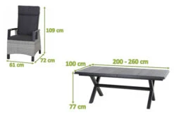 SIENA GARDEN Messina/Corido Dining Set, Anthrazit, Alu/Geflecht/Keramik, 200-260 X 100 Cm, Inkl. 6 Diningsessel 22 SIENA GARDEN Messina/Corido Dining Set, Anthrazit, Alu/Geflecht/Keramik, 200-260 X 100 Cm, Inkl. 6 Diningsessel -Beste Gartenmöbel Geschäfte 23807 5.jpg