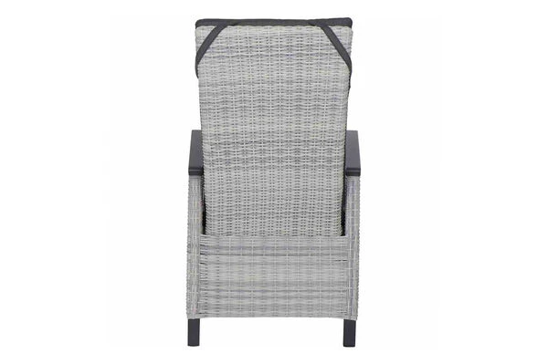 SIENA GARDEN Messina/Corido Dining Set, Anthrazit, Alu/Geflecht/Keramik, 200-260 X 100 Cm, Inkl. 6 Diningsessel 7 SIENA GARDEN Messina/Corido Dining Set, Anthrazit, Alu/Geflecht/Keramik, 200-260 X 100 Cm, Inkl. 6 Diningsessel – Bild 7