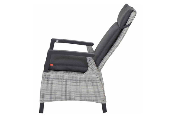 SIENA GARDEN Messina/Corido Dining Set, Anthrazit, Alu/Geflecht/Keramik, 200-260 X 100 Cm, Inkl. 6 Diningsessel 8 SIENA GARDEN Messina/Corido Dining Set, Anthrazit, Alu/Geflecht/Keramik, 200-260 X 100 Cm, Inkl. 6 Diningsessel – Bild 8