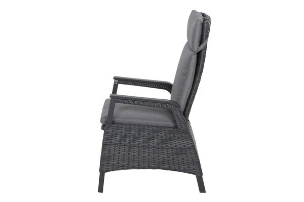 SIENA GARDEN Messina/Solea Dining Set, Anthrazit/blau, Alu/Gardino®-Geflecht/Keramik, 200-260x100 Cm, Inkl. 8 Diningsessel, Stufenlos Verstellbar 4 SIENA GARDEN Messina/Solea Dining Set, Anthrazit/blau, Alu/Gardino®-Geflecht/Keramik, 200-260x100 Cm, Inkl. 8 Diningsessel, Stufenlos Verstellbar – Bild 4