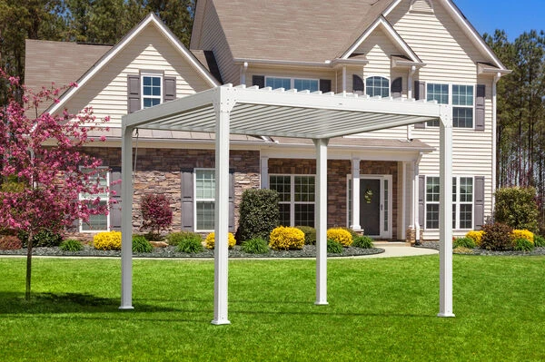 OUTFLEXX Pergola, Weiß Matt, Aluminium, 300x300x248 Cm 1 OUTFLEXX Pergola, Weiß Matt, Aluminium, 300x300x248 Cm