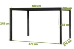 OUTFLEXX Pergola, Anthrazit Matt, Aluminium, 400x300x248 Cm, Kurbelbar -Beste Gartenmöbel Geschäfte 24141 05.jpg