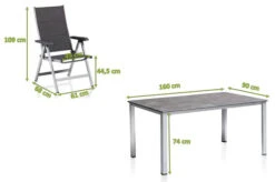 KETTLER Cubic/ Basic Plus Padded Esstischgarnitur, Silber/anthrazit, Alu/Textilene, Tisch 160x90 Cm, 6 Multipo 16 KETTLER Cubic/ Basic Plus Padded Esstischgarnitur, Silber/anthrazit, Alu/Textilene, Tisch 160x90 Cm, 6 Multipo -Beste Gartenmöbel Geschäfte 28700 anthrazit 05.jpg