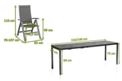 KETTLER Cubic/Altura Esstischgarnitur, Anthrazit, Alu/HPL/Textilene, 140/210x70 Cm, 8 Multipos -Beste Gartenmöbel Geschäfte 28847 05.jpg