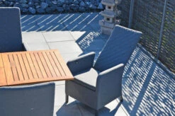 OUTFLEXX Malaga Sitzgruppe, Natur/anthrazit/flanelle, FSC-Teak/Edelstahl/Alu/Sunbrella, 150/200x90cm, 6 Sessel, Plattenstärke 20mm, Verstellbare Rückenlehne -Beste Gartenmöbel Geschäfte 28872 13.JPG