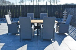 OUTFLEXX Belgium/Malaga Set, Anthrazit/flanelle, Recycled Teak/Alu/Sunbrella, 220x100cm, 6 Sessel, Rustikal Gebürstet, Verstellbare Rückenlehne 28 OUTFLEXX Belgium/Malaga Set, Anthrazit/flanelle, Recycled Teak/Alu/Sunbrella, 220x100cm, 6 Sessel, Rustikal Gebürstet, Verstellbare Rückenlehne -Beste Gartenmöbel Geschäfte 28884 12.JPG