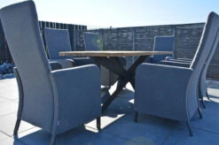 OUTFLEXX Belgium/Malaga Set, Anthrazit/flanelle, Recycled Teak/Alu/Sunbrella, 220x100cm, 6 Sessel, Rustikal Gebürstet, Verstellbare Rückenlehne 30 OUTFLEXX Belgium/Malaga Set, Anthrazit/flanelle, Recycled Teak/Alu/Sunbrella, 220x100cm, 6 Sessel, Rustikal Gebürstet, Verstellbare Rückenlehne -Beste Gartenmöbel Geschäfte 28884 14.JPG