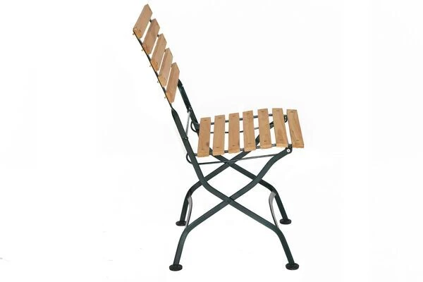 Klappstuhl Verona Aus FSC Teak/Eisen Von Ploß In Natur/grün 2 Klappstuhl Verona Aus FSC Teak/Eisen Von Ploß In Natur/grün – Bild 2