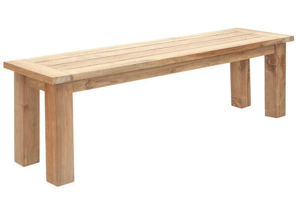 OUTFLEXX Sitzbank, Natur, Recyceltes SLVK-Teakholz, 150 X 40 X 45 Cm 1 OUTFLEXX Sitzbank, Natur, Recyceltes SLVK-Teakholz, 150 X 40 X 45 Cm