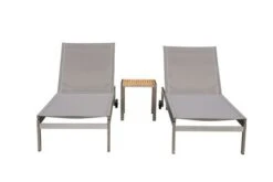 OUTFLEXX 2er-Set Rollliege, Taupe, Edelstahl/Teak, 212x71x36cm, Mit Beistelltisch 45x45cm -Beste Gartenmöbel Geschäfte 2 14171.jpg