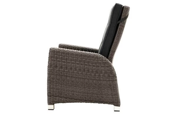 Ploß Rocking Comfort Dining / Lounge Sessel, Grau/braun-meliert, Polyrattan, Verstellbar 2 Ploß Rocking Comfort Dining / Lounge Sessel, Grau/braun-meliert, Polyrattan, Verstellbar – Bild 2