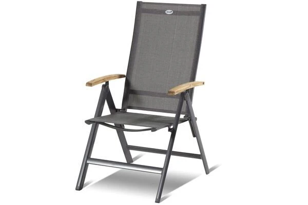 HARTMAN Aruba Teak Esstischgarnitur, Xerix, Alu/Textilene, Tisch 180/240x100cm, 6 Multipositionssessel 2 HARTMAN Aruba Teak Esstischgarnitur, Xerix, Alu/Textilene, Tisch 180/240x100cm, 6 Multipositionssessel – Bild 2