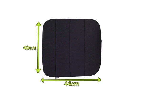 HARTMAN Cecilia Sitzkissen, Dark Grey, 100 % Acryl, 40 X 44 X 1 Cm 2 HARTMAN Cecilia Sitzkissen, Dark Grey, 100 % Acryl, 40 X 44 X 1 Cm – Bild 2