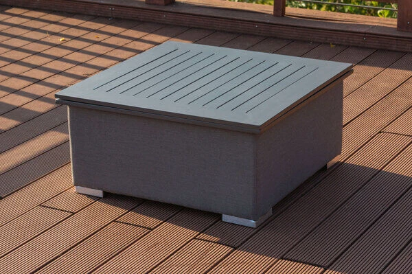 OUTFLEXX Loungetisch, Flanelle, Alu/Sunbrella, 78/157 X 78 X 37/64 Cm, Höhenverstellbar 2 OUTFLEXX Loungetisch, Flanelle, Alu/Sunbrella, 78/157 X 78 X 37/64 Cm, Höhenverstellbar – Bild 2