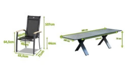 HARTMAN Sondermodell Xanadu / Alice Esstischgarnitur, Xerix/schwarz, Alu/Glaskeramik, 4x4 Textilen, 10 Stapelsessel, 220/280x100cm 15 HARTMAN Sondermodell Xanadu / Alice Esstischgarnitur, Xerix/schwarz, Alu/Glaskeramik, 4x4 Textilen, 10 Stapelsessel, 220/280x100cm -Beste Gartenmöbel Geschäfte 2 21108.jpg