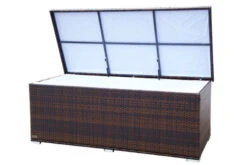OUTFLEXX Kissenbox, Braun Marmoriert, Polyrattan, 204x94x75cm -Beste Gartenmöbel Geschäfte 3342 01.jpg