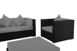 OUTFLEXX Loungemöbel-Set, 5 Personen, Schwarz, Polyrattan, Inkl. Kaffeetisch, Wasserfeste Kissenbox -Beste Gartenmöbel Geschäfte 3 1299 BOX B.jpg