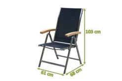 OUTFLEXX Multipositionssessel, Schwarz, Edelstahl/Textilene, Armlehnen Aus FSC-Teakholz 5 OUTFLEXX Multipositionssessel, Schwarz, Edelstahl/Textilene, Armlehnen Aus FSC-Teakholz -Beste Gartenmöbel Geschäfte 3 13508.jpg