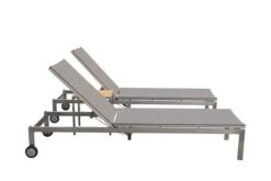 OUTFLEXX 2er-Set Rollliege, Taupe, Edelstahl/Teak, 212x71x36cm, Mit Beistelltisch 45x45cm -Beste Gartenmöbel Geschäfte 3 14171.jpg