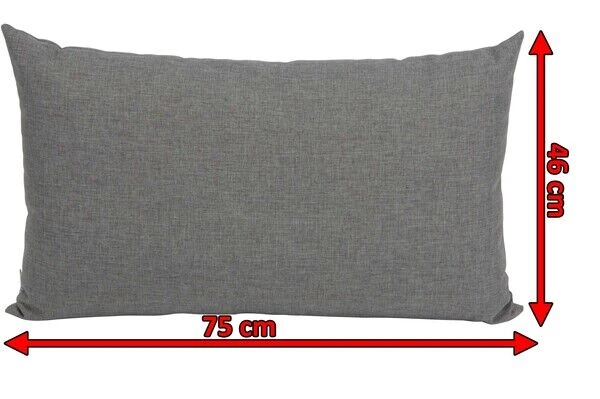 STERN Holly Rückenkissen Zu Bank/Liege, Grau Meliert, Textil, 75x46x30 Cm 3 STERN Holly Rückenkissen Zu Bank/Liege, Grau Meliert, Textil, 75x46x30 Cm – Bild 3