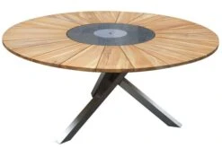 OUTFLEXX Sitzgruppe, Taupe, Edelstahl/FSC-Teak, Ø 170 Cm, 6 Freischwinger, Inkl. Drehbarer Granitplatte + Eiskühler 9 OUTFLEXX Sitzgruppe, Taupe, Edelstahl/FSC-Teak, Ø 170 Cm, 6 Freischwinger, Inkl. Drehbarer Granitplatte + Eiskühler -Beste Gartenmöbel Geschäfte 3 16572.jpg