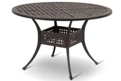 HARTMAN Palermo Esstischgruppe, Bronze, Alu-Guss/Textilene, 4 Stapelsessel, Ø120cm -Beste Gartenmöbel Geschäfte 3 16898.jpg