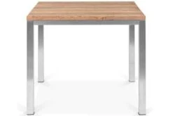 OUTFLEXX Esstischgarnitur, Edelstahl / Recyceltes FSC-Teak, Tisch 90 X 90 Cm, 4 Freischwinger Padded, Schwarz -Beste Gartenmöbel Geschäfte 3 17258.jpg