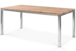 OUTFLEXX Esstischgarnitur, Edelstahl / FSC-Teak, Tisch 180 X 90 Cm, 6 Freischwinger Padded, Silber 13 OUTFLEXX Esstischgarnitur, Edelstahl / FSC-Teak, Tisch 180 X 90 Cm, 6 Freischwinger Padded, Silber -Beste Gartenmöbel Geschäfte 3 17286.jpg