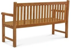 OUTFLEXX Ontario 3-Sitzer Gartenbank, Natur, Teakholz, 150x62x92cm, Fein Geschliffen -Beste Gartenmöbel Geschäfte 3 18309.jpg
