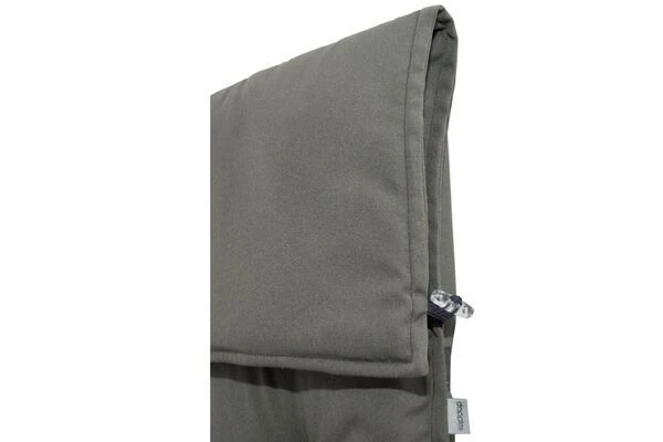 DOPPLER Stuhlauflage Hochlehner, Grau, Dralon, 120x50x7cm, Mit DuPont Teflon Markenimprägnierung 3 DOPPLER Stuhlauflage Hochlehner, Grau, Dralon, 120x50x7cm, Mit DuPont Teflon Markenimprägnierung – Bild 3