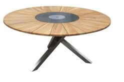 OUTFLEXX Esstischgarnitur, Silber/schwarz, Edelstahl/FSC-Teak, Esstisch Ø 170 Cm, 6 Freischwinger 10 OUTFLEXX Esstischgarnitur, Silber/schwarz, Edelstahl/FSC-Teak, Esstisch Ø 170 Cm, 6 Freischwinger -Beste Gartenmöbel Geschäfte 3 18872.jpg