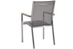 STERN Cardiff Esstischgruppe, Silber/silbergrau, Edelstahl/Teak, Tisch 200/260 X 100 Cm, 6 Stapelsessel -Beste Gartenmöbel Geschäfte 3 19754.jpg